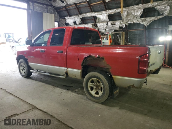 2007 Dodge 1500 SLT с VIN 1D7HU18267J628352, выставлен на аукционе Copart как лот 56397715 с пробегом 206 423 миль миль и Списание • Salvage title. История ставок и продаж доступна на DreamBid. Изображение 2.