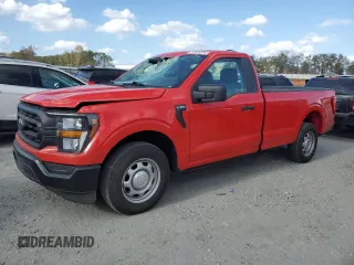 2023 Ford F-150 XL with VIN 1FTMF1C57PKF05268, listed as a Copart auction lot 77541224 with 17,906 mi miles and Salvage Title. Bid and sale history available at carsss.com. Image 1.