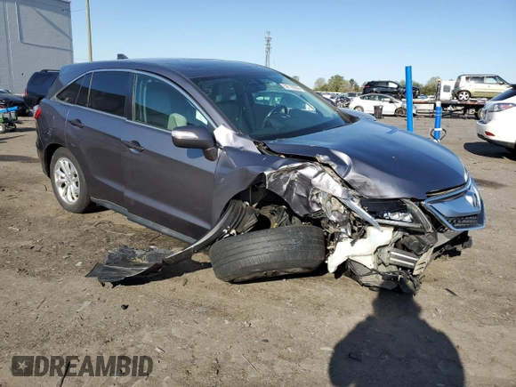 2018 Acura RDX Technology with VIN 5J8TB4H58JL010369, listed as a Copart auction lot 52110235 with 54,168 mi miles and Salvage Title. Bid and sale history available at DreamBid. Image 4.