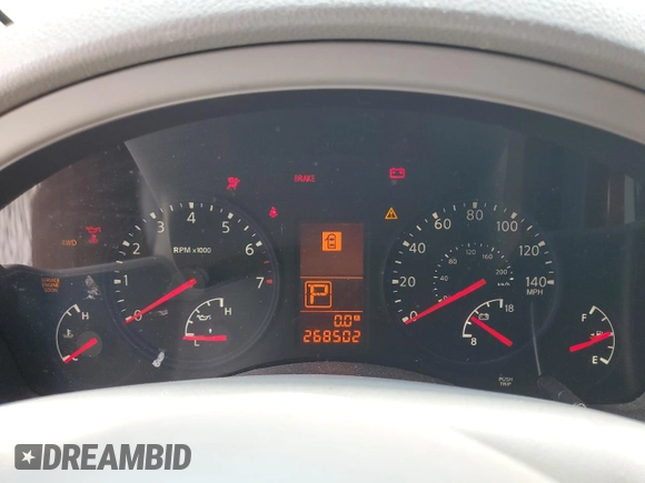 2008 Infiniti QX56 with VIN 5N3AA08C58N906100, listed as a Copart auction lot 51782595 with 268,502 mi miles and Salvage Title. Bid and sale history available at DreamBid. Image 9.