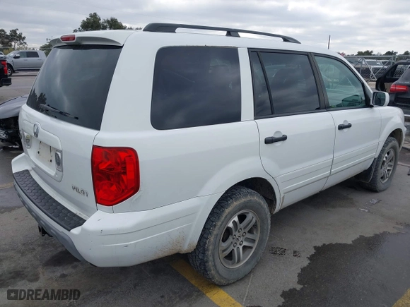 2004 Honda Pilot EX with VIN 2HKYF18464H503605, listed as a IAAI auction lot 41373673 with 112,919 mi miles. Bid and sale history available at carsss.com. Image 4.