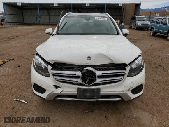 2018 Mercedes-Benz GLC with VIN WDC0G4KB4JV054384, listed as a Copart auction lot 49698545 with 98,779 mi miles and Salvage Title. Bid and sale history available at carsss.com. Image 5.