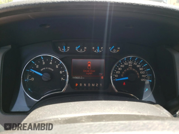 2013 Ford F-150 XL with VIN 1FTFW1EF5DFC77791, listed as a Copart auction lot 56161675 with 115,820 mi miles and Salvage Title. Bid and sale history available at DreamBid. Image 9.