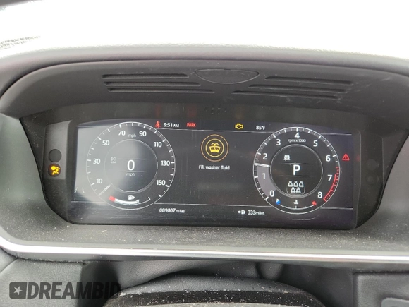 2019 Land Rover Range Rover Sport HSE with VIN SALWR2RV9KA845302, listed as a Copart auction lot 64290465 with 89,007 mi miles and Salvage title. Bid and sale history available at DreamBid. Image 9.