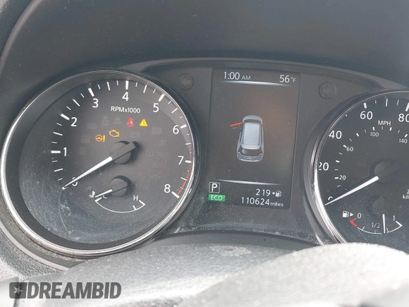 2017 Nissan Rogue SV with VIN KNMAT2MV3HP554617, listed as a IAAI auction lot 42218796 with 110,624 mi miles. Bid and sale history available at carsss.com. Image 15.