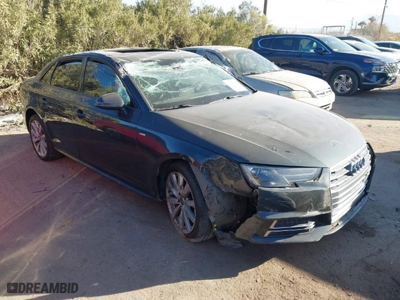 2018 Audi A4 Premium with VIN WAUKMAF40JA111783, listed as a IAAI auction lot 41348897 with 1 mi miles. Bid and sale history available at carsss.com. Image 1.