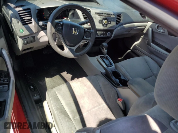 2012 Honda Civic Cpe LX with VIN 2HGFG3B54CH545393, listed as a Copart auction lot 50864095 with 224,943 mi miles and Salvage Title. Bid and sale history available at carsss.com. Image 8.