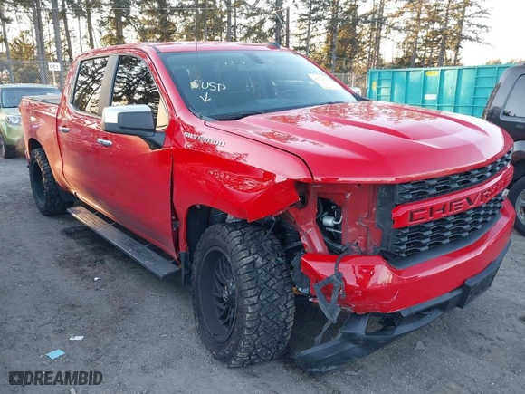 2020 Chevrolet Silverado 1500 Custom with VIN 3GCPYBEH8LG361073, listed as a IAAI auction lot 41529367 with 38,344 mi miles. Bid and sale history available at carsss.com. Image 1.