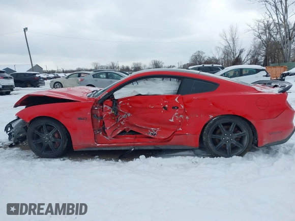 2019 Ford Mustang GT with VIN 1FA6P8CF7K5202124, listed as a IAAI auction lot 41626174 with 48,729 mi miles. Bid and sale history available at carsss.com. Image 13.