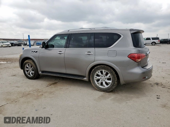 2011 Infiniti QX56 7-passenger with VIN JN8AZ2NF8B9504124, listed as a Copart auction lot 54612735 with 220,399 mi miles and Clean Title. Bid and sale history available at DreamBid. Image 2.