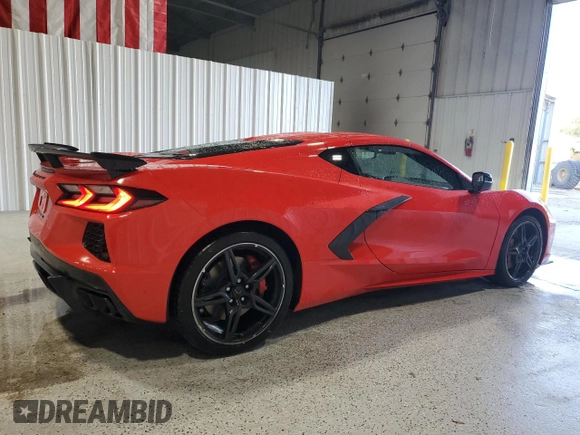 2025 Chevrolet Corvette 1LT with VIN 1G1YA2D44S5101436, listed as a Copart auction lot 81000114 with 2,429 mi miles and Clean Title. Bid and sale history available at carsss.com. Image 3.