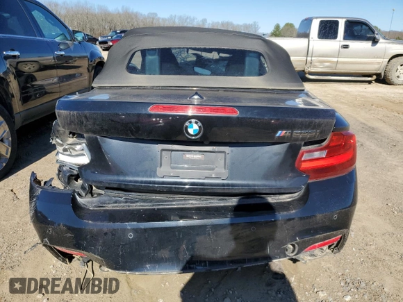 2016 BMW 2 Series M235i with VIN WBA1M1C55GV394109, listed as a Copart auction lot 43199884 with 0 mi miles. Bid and sale history available at carsss.com. Image 6.