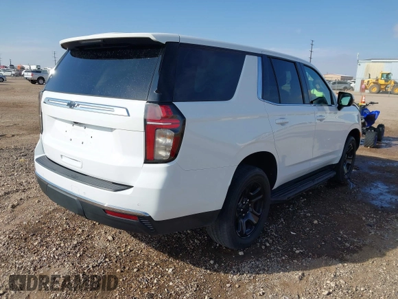 2021 Chevrolet Tahoe Commercial with VIN 1GNSKLED2MR374859, listed as a IAAI auction lot 40736376 with 83,417 mi miles and . Bid and sale history available at DreamBid. Image 4.