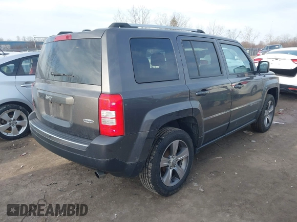 2017 Jeep Patriot High Altitude with VIN 1C4NJPFA5HD131909, listed as a IAAI auction lot 41811074 with 182,288 mi miles and . Bid and sale history available at carsss.com. Image 4.