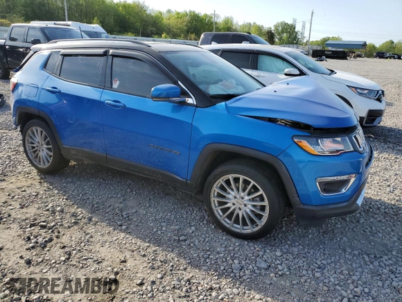2018 Jeep Compass Limited with VIN 3C4NJCCB9JT194565, listed as a Copart auction lot 52621355 with 48,367 mi miles and Salvage title. Bid and sale history available at DreamBid. Image 4.