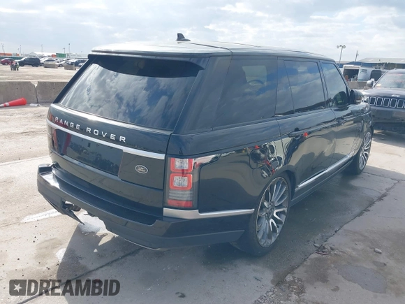 2016 Land Rover Range Rover Supercharged with VIN SALGS3EF6GA290717, listed as a IAAI auction lot 41165484 with 117,221 mi miles. Bid and sale history available at carsss.com. Image 4.