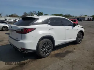 2022 Lexus RX with VIN 2T2SZMDA2NC309843, listed as a Copart auction lot 54670415 with 54,298 mi miles and Salvage Title. Bid and sale history available at carsss.com. Image 3.