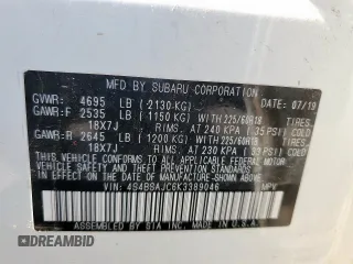 2019 Subaru Outback Limited with VIN 4S4BSAJC6K3389046, listed as a Copart auction lot 62753585 with 140,105 mi miles and Clean title. Bid and sale history available at DreamBid. Image 13.