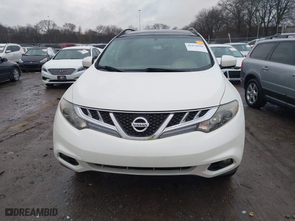 2012 Nissan Murano SL with VIN JN8AZ1MU2CW119929, listed as a IAAI auction lot 41479656 with 204,818 mi miles. Bid and sale history available at carsss.com. Image 6.