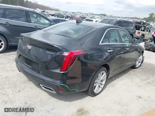 2024 Cadillac CT4 Luxury with VIN 1G6DA5RK6R0129036, listed as a IAAI auction lot 41787673 with 2,051 mi miles. Bid and sale history available at carsss.com. Image 4.