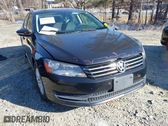 2012 Volkswagen Passat S with VIN 1VWAP7A33CC016291, listed as a IAAI auction lot 41394584 with 245,988 mi miles and . Bid and sale history available at DreamBid. Image 1.