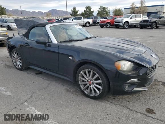 2017 FIAT 124 Spider Classica with VIN JC1NFAEK1H0107572, listed as a Copart auction lot 82452144 with 98,954 mi miles and Salvage title. Bid and sale history available at DreamBid. Image 4.