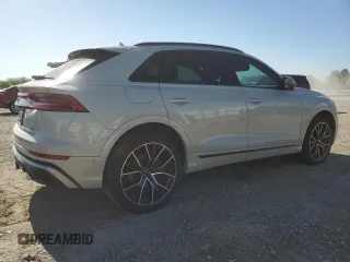 2023 Audi Q8 Premium Plus with VIN WA1EVBF14PD034863, listed as a Copart auction lot 52172605 with Not provided miles and Salvage title. Bid and sale history available at DreamBid. Image 3.