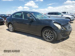 2008 Infiniti G35 Journey with VIN JNKBV61E38M203586, listed as a Copart auction lot 61967574 with 171,503 mi miles and Salvage Title. Bid and sale history available at DreamBid. Image 4.