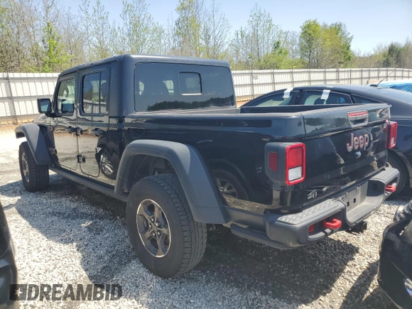 2021 Jeep Gladiator Rubicon with VIN 1C6JJTBG0ML507537, listed as a Copart auction lot 48719065 with 41,445 mi miles and Salvage title. Bid and sale history available at DreamBid. Image 2.