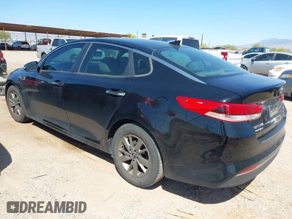 2016 Kia Optima LX Turbo with VIN 5XXGT4L12GG002889, listed as a IAAI auction lot 41989834 with 107,421 mi miles. Bid and sale history available at carsss.com. Image 3.