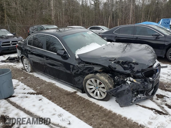 2008 BMW 5 Series 528i with VIN WBANU53508CT01874, listed as a Copart auction lot 46541895 with Not Provided miles and Salvage Title. Bid and sale history available at carsss.com. Image 4.