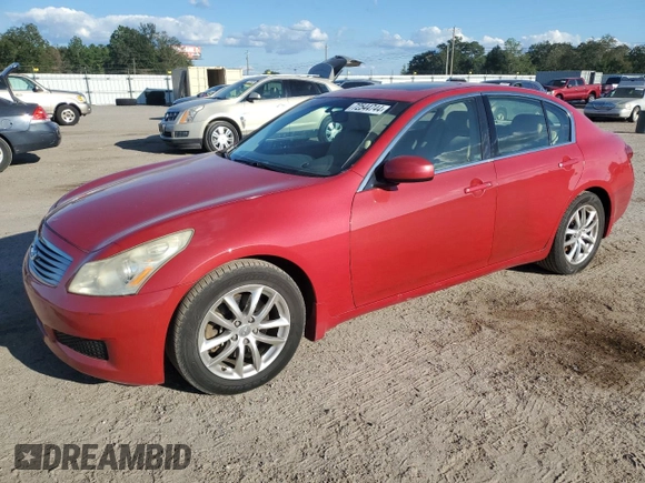 2008 Infiniti G35 with VIN JNKBV61E88M209786, listed as a Copart auction lot 72544744 with 196,370 mi miles and Salvage Title. Bid and sale history available at DreamBid. Image 1.