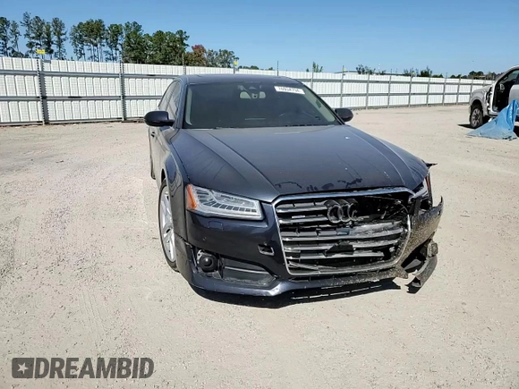 2016 Audi A8 L 4.0T Sport with VIN WAU43AFD2GN005588, listed as a Copart auction lot 76934794 with 133,813 mi miles and Salvage Title. Bid and sale history available at carsss.com. Image 10.