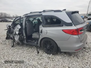 2023 Honda Odyssey EX-L with VIN 5FNRL6H63PB027845, listed as a Copart auction lot 47357095 with 29,265 mi miles and Salvage Title. Bid and sale history available at carsss.com. Image 2.
