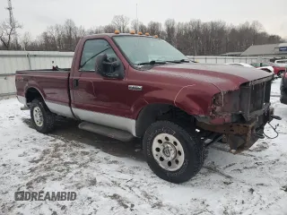 2005 Ford F-250 XL with VIN 1FTNF215X5EC40810, listed as a Copart auction lot 88820065 with 90,013 mi miles and Salvage Title. Bid and sale history available at DreamBid. Image 4.