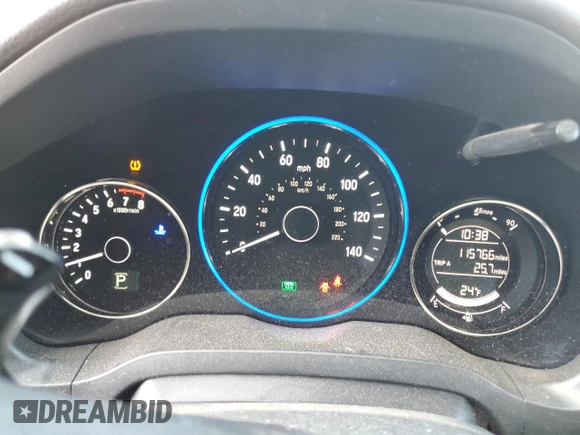 2016 Honda HR-V EX with VIN 3CZRU6H58GM751671, listed as a Copart auction lot 42956185 with 115,766 mi miles and Salvage Title. Bid and sale history available at carsss.com. Image 9.