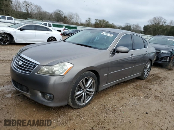 2008 Infiniti M with VIN JNKAY01E58M600619, listed as a Copart auction lot 45936145 with 134,958 mi miles and Salvage title. Bid and sale history available at DreamBid. Image 1.