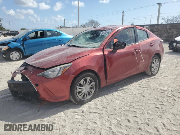 2019 Toyota Yaris L with VIN 3MYDLBYV0KY517734, listed as a Copart auction lot 54540125 with 83,520 mi miles and Non repairable. Bid and sale history available at DreamBid. Image 1.