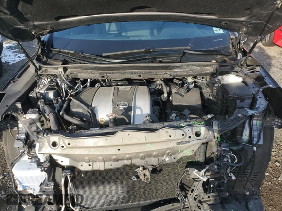 2022 Lexus RX 350 F Sport with VIN 2T2SZMDA3NC318017, listed as a Copart auction lot 86857654 with 54,131 mi miles and Salvage title. Bid and sale history available at DreamBid. Image 12.