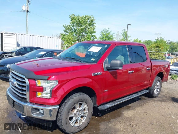 2017 Ford F-150 XL with VIN 1FTEW1EP8HFC29504, listed as a IAAI auction lot 42151987 with 140,417 mi miles. Bid and sale history available at carsss.com. Image 2.