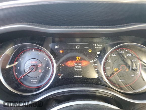 2016 Dodge Charger R/T with VIN 2C3CDXCT3GH286193, listed as a Copart auction lot 58013205 with 114,636 mi miles and Salvage title. Bid and sale history available at DreamBid. Image 9.