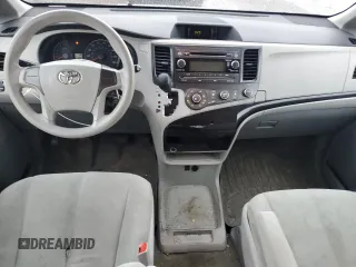 2012 Toyota Sienna with VIN 5TDZK3DC1CS213175, listed as a Copart auction lot 55475615 with 216,082 mi miles and Salvage title. Bid and sale history available at DreamBid. Image 8.