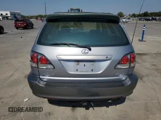 2002 Lexus RX 300 with VIN JTJGF10U720143078, listed as a Copart auction lot 76001414 with 229,752 mi miles and Salvage Title. Bid and sale history available at carsss.com. Image 6.