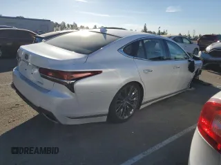 2020 Lexus LS with VIN JTHD51FF5L5012803, listed as a Copart auction lot 75730534 with 30,365 mi miles and Salvage Title. Bid and sale history available at carsss.com. Image 3.