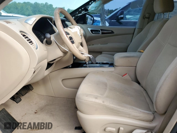2014 Nissan Pathfinder Platinum with VIN 5N1AR2MN6EC616668, listed as a Copart auction lot 60148785 with 139,289 mi miles and Salvage title. Bid and sale history available at DreamBid. Image 7.