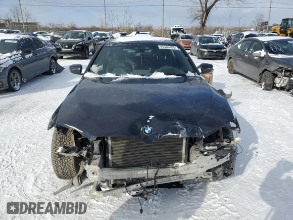 2018 BMW 5 Series 530e xDrive with VIN WBAJB1C58JG623335, listed as a Copart auction lot 44366485 with 156,322 mi miles and Salvage Title. Bid and sale history available at carsss.com. Image 5.