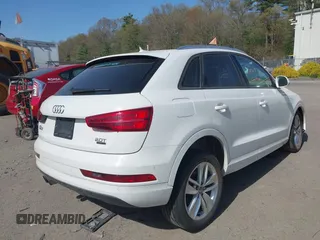 2017 Audi Q3 Premium with VIN WA1ECCFS9HR005867, listed as a IAAI auction lot 42144051 with 87,552 mi miles and . Bid and sale history available at DreamBid. Image 4.