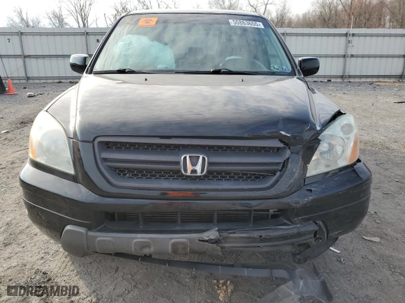 2003 Honda Pilot EX with VIN 2HKYF18513H587498, listed as a Copart auction lot 50863655 with 158,774 mi miles and Salvage Title. Bid and sale history available at carsss.com. Image 5.
