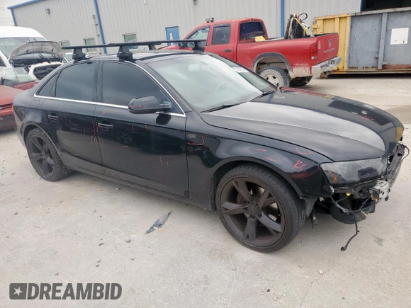 2013 Audi A4 Premium Plus with VIN WAUFFAFL8DN027310, listed as a Copart auction lot 57168905 with 122,176 mi miles and Salvage title. Bid and sale history available at DreamBid. Image 4.