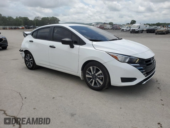 2024 Nissan Versa S with VIN 3N1CN8DV6RL816734, listed as a Copart auction lot 59006915 with 23,730 mi miles and Salvage title. Bid and sale history available at DreamBid. Image 4.